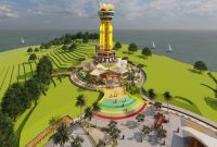 Rancangan Tugu Bahasa di Pulau Penyengat | Foto : Zonamu/Dokumen PUPP Kepri