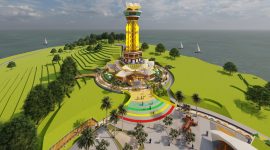 Rancangan Tugu Bahasa di Pulau Penyengat | Foto : Zonamu/Dokumen PUPP Kepri