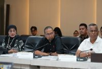 Pemkab Lingga saat melakukan rapat bersama BP Batam terkait air | Foto : Zonamu/Ist