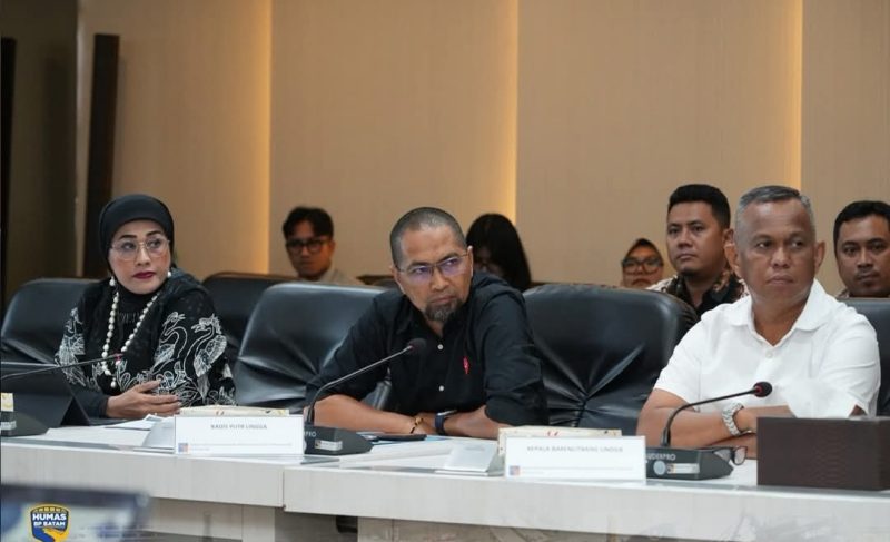 Pemkab Lingga saat melakukan rapat bersama BP Batam terkait air | Foto : Zonamu/Ist