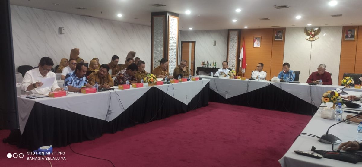Kepala Bapenda Kabupaten Lingga saat audiensi bersama DPRD Provinsi Kepri di Kota Batam | Foto : Zonamu/Ist