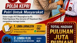 Sambut HUT Bhayangkara ke-80, Polda Kepri dan IJTI Gelar Perlombaan Berhadiah Puluhan Juta | Foto : Zonamu/Ist