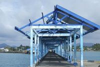 Potret kondisi pelabuhan Dabo Singkep | Foto : Zonamu/Wandi