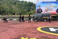 Simulasi Tim URC Polres Lingga tanggap cepat respon masyarakat | Foto : Zonamu/Wandi
