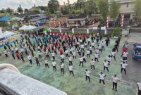 Kejari Lingga Gelar Senam Sehat, Fun Voli, Pengobatan Gratis dan Bazar UMKM | Foto : Zonamu/Wandi