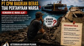 Usai Disorot, PT CPM Bagikan Beras Tuai Pertanyaan Warga | Foto : Zonamu/AI