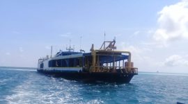 Kapal Hisap PT CPM di Desa Pekajang | Foto : Zonamu/Ist
