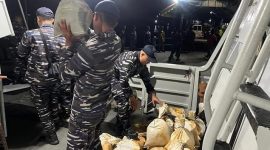 KRI Beladau-643 Gagalkan Dugaan Tambang Timah Ilegal di Pekajang Besar | Foto : Zonamu/Ist