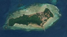 Peta pulau Pekajang, Kabupaten Lingga | Foto : Zonamu/Ist
