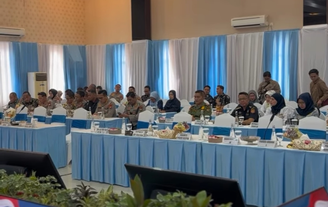 Wabup Lingga saat mengikuti rapat bersama Menko Polkam | Foto : Zonamu/Ist
