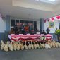 Lanal Dabo Singkep saat melaksanakan konferensi pers terkait penangkapan timah ilegal di Pulau Pekajang | Foto : Zonamu/Wandi