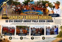 SD 014 Singkep Juara Sapar Cup I Usai Menang 6-3 | Foto : Zonamu/Ist