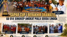 SD 014 Singkep Juara Sapar Cup I Usai Menang 6-3 | Foto : Zonamu/Ist
