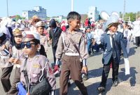 Karnaval Singkep Meriah, Kreativitas Pelajar Curi Perhatian | Foto : Zonamu/Wandi