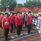 Peserta Gerak Jalan di Kecamatan Singkep | Foto : Zonamu/Wandi