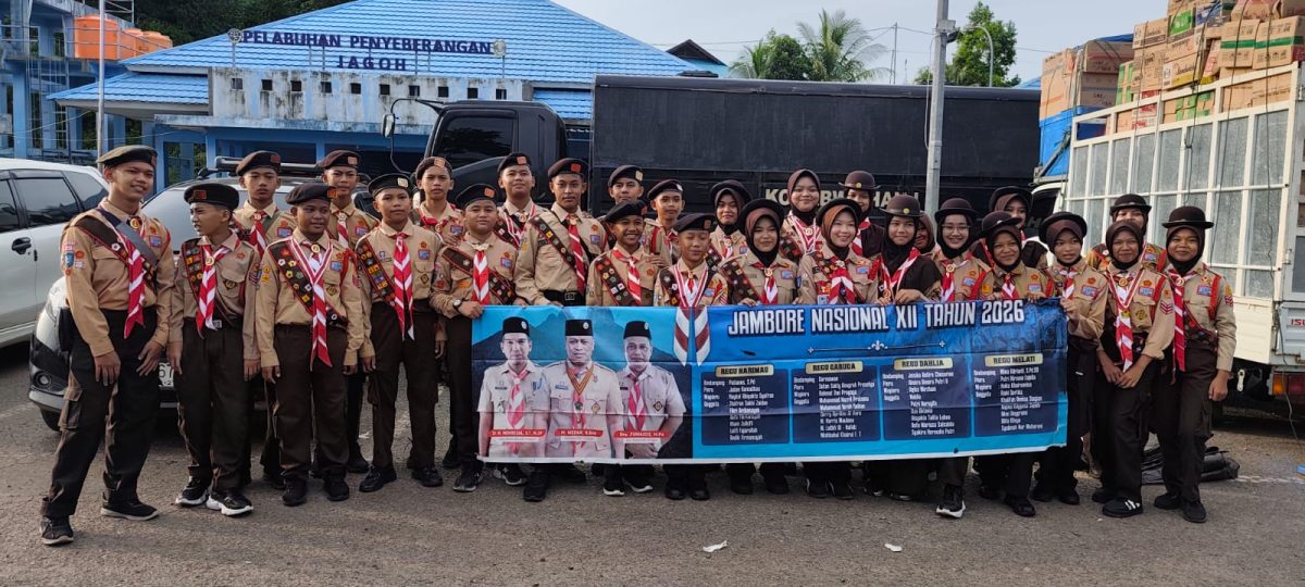 32 Kontingen Pramuka Lingga Berangkat Ikuti Jambore Nasional XII 2026 | Foto : Zonamu/Ridho