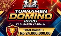 Turnamen Domino Pordi Karimun Cup I 2026 Resmi Dimulai Malam Ini, Rebut Total Hadiah Rp 24 Juta