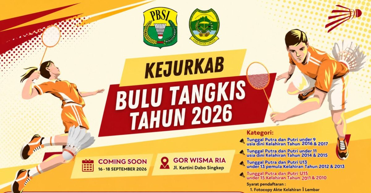 PBSI Lingga Gelar Kejurkab, Atlet Muda Adu Kemampuan | Foto : Zonamu/Ist