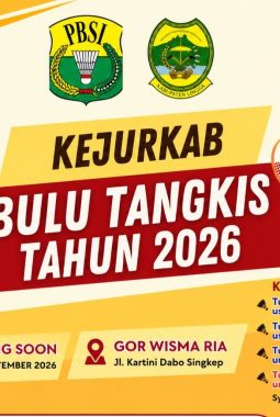 PBSI Lingga Gelar Kejurkab, Atlet Muda Adu Kemampuan