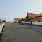 Pegawai Bandara Dabo Singkep saat melaksanakan Apel peringatan Harhubnas 2026 | Foto : Zonamu/Ist