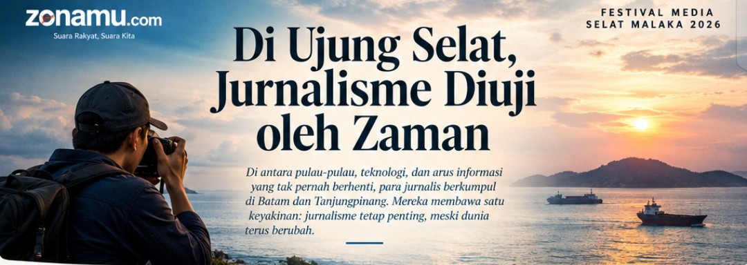 Di Ujung Selat, Jurnalisme Diuji oleh Zaman | Foto : Zonamu