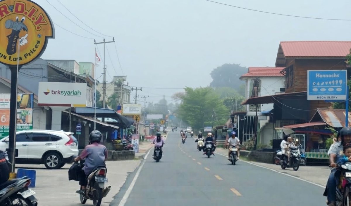 Potrer kondisi kabut di wilayah Kota Dabo Singkep | Foto : RRI/Wandi