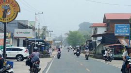 Potrer kondisi kabut di wilayah Kota Dabo Singkep | Foto : RRI/Wandi