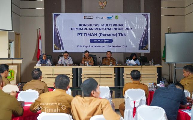 PT Timah Tbk bersama Pemkab Kepulauan Meranti dan para pemangku kepentingan menggelar forum pemutakhiran Rencana Induk Pemberdayaan dan Pengembangan Masyarakat (RIPPM) | Foto: Zonamu/Humas PT Timah