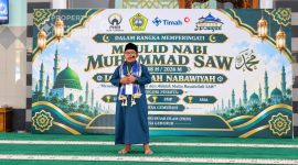 PT Timah Area Kundur mendukung penuh Peringatan Maulid Nabi Muhammad SAW 1448 H di Desa Gemuruh, Kamis (10/9/2026) | Foto: Zonamu/Humas PT Timah