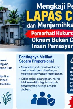 Mengkaji Peristiwa Lapas Cibinong dan Menjernihkan Nalar Publik, Pemerhati Hukum: Oknum Bukan Cerminan Seluruh Insan Pemasyarakatan