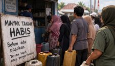 Ilustrasi kelangkaan Minyak Tanah | Foto : Zonamu/AI