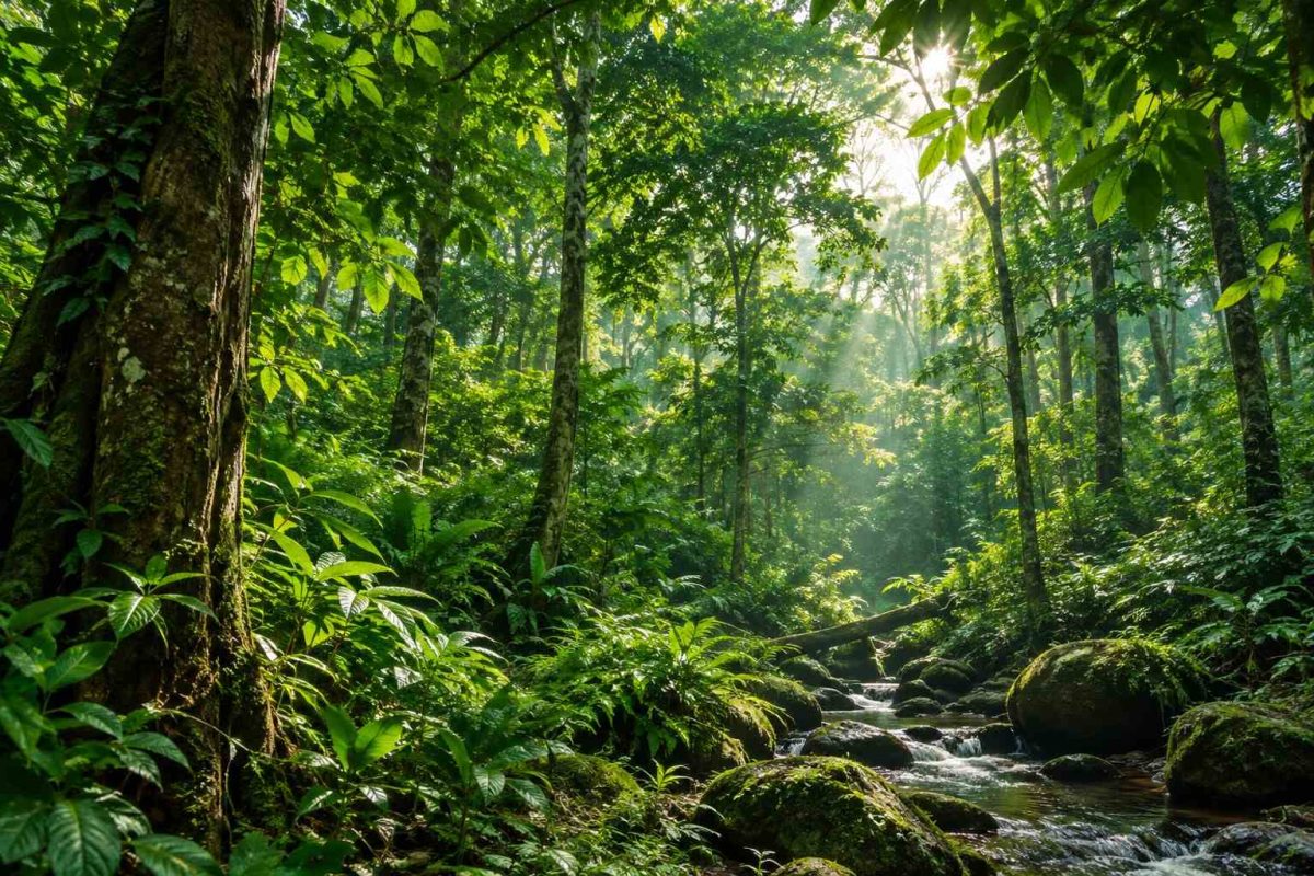Ilustrasi hutan | Foto : AI