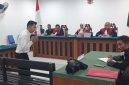 Proses persidangan Zakaria alias Jaka Terdakwa pembunuh istri siri di Lingga | Foto : Wandi