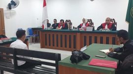Hakim Tunda Vonis Zakaria, Terdakwa Pembunuh Istri Siri | Foto : Zonamu/Wandi