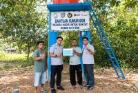 Kolaborasi PT Timah Tbk dan Kodim 0317/TBK menghadirkan fasilitas sumur bor baru di Desa Kundur, Kabupaten Karimun | Foto: Zonamu/Humas PT Timah