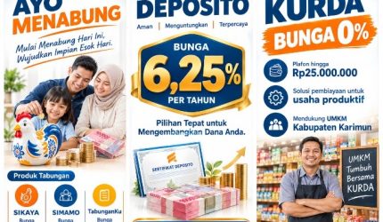 Flyer promo spesial bunga deposito mencapai 6,25% per tahun, di BPR Tuah Karimun (perseroda) | Foto: Zonamu/Humas BPR Tuah Karimun