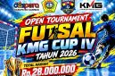 Flyer Open Tournament Futsal KMG CUP IV Tahun 2026 | Foto: Zonamu/Humas KMG