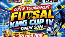 Flyer Open Tournament Futsal KMG CUP IV Tahun 2026 | Foto: Zonamu/Humas KMG