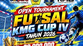 Flyer Open Tournament Futsal KMG CUP IV Tahun 2026 | Foto: Zonamu/Humas KMG