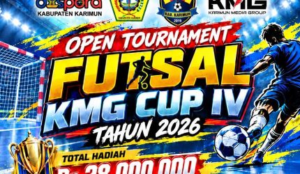 Flyer Open Tournament Futsal KMG CUP IV Tahun 2026 | Foto: Zonamu/Humas KMG