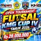 Flyer Open Tournament Futsal KMG CUP IV Tahun 2026 | Foto: Zonamu/Humas KMG